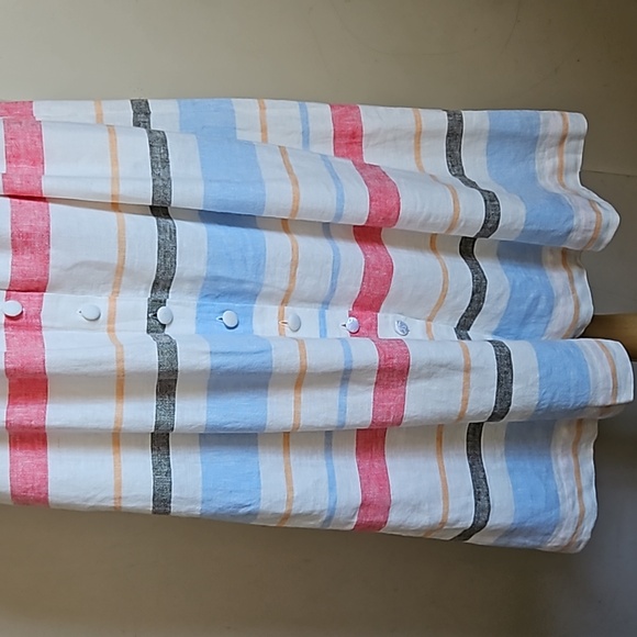 Gal Meets Glam linen striped strappy sundress size 8 - Picture 7 of 15